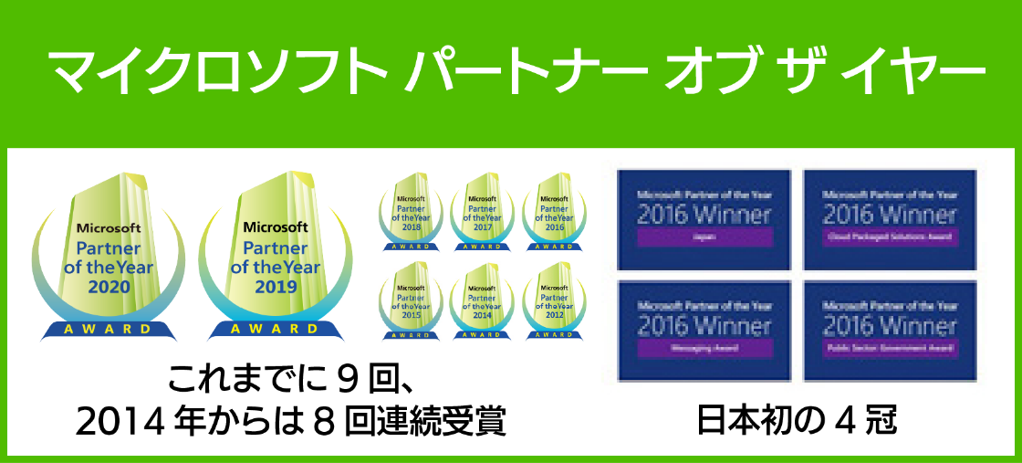 マイクロソフト パートナー オブ ザ イヤー