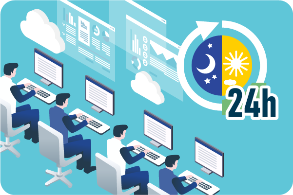 24時間脅威をブロック