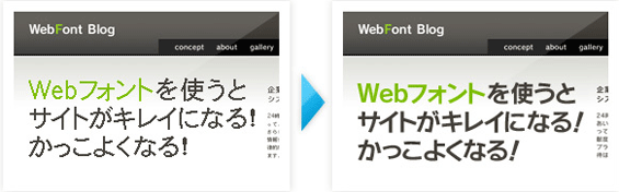 Webフォント利用時のイメージ