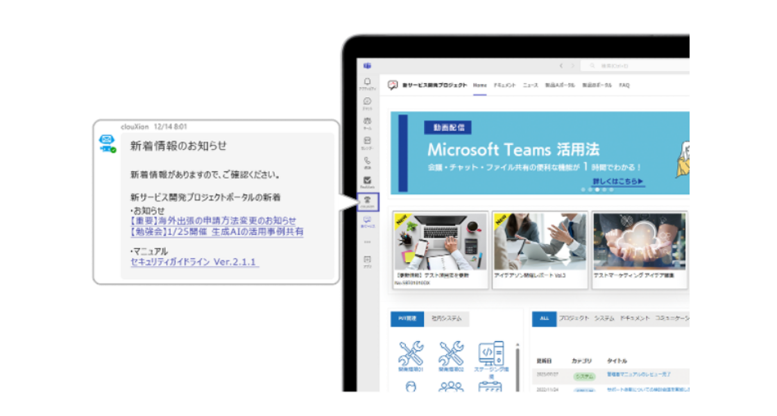 Teams通知イメージ