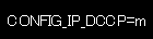 CONFIG_IP_DCCPオプション有効