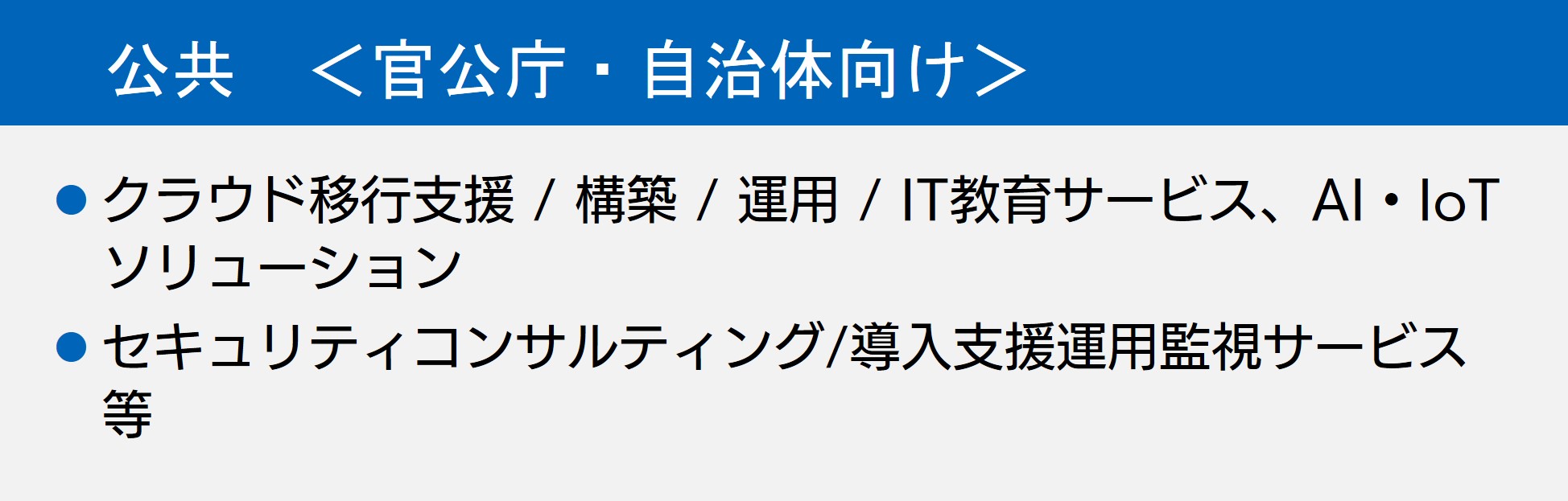 公共 <官公庁・自治体向け>