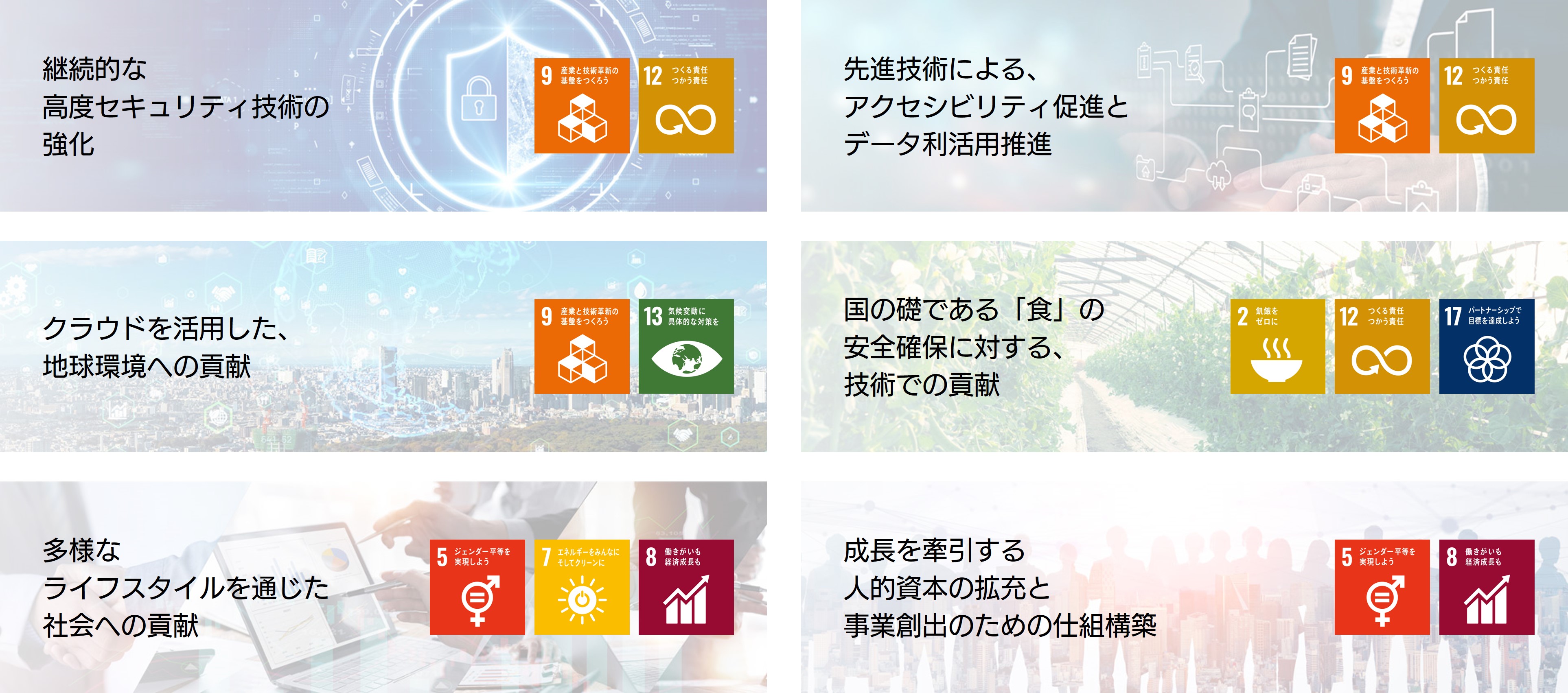 6つのマテリアリティ