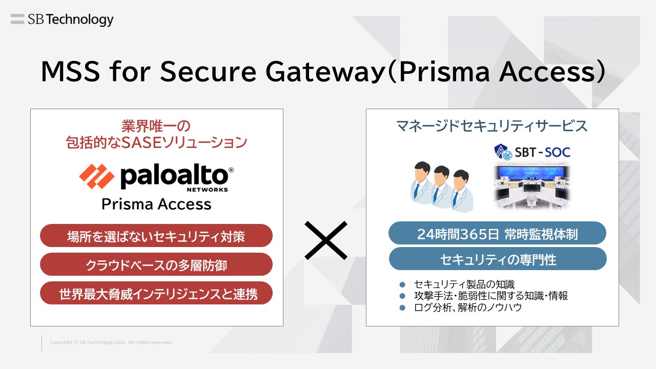 MSS for Secure Gateway(Prisma Access)