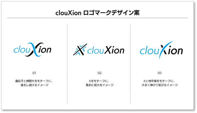 付加価値を強調「clouXion」へ