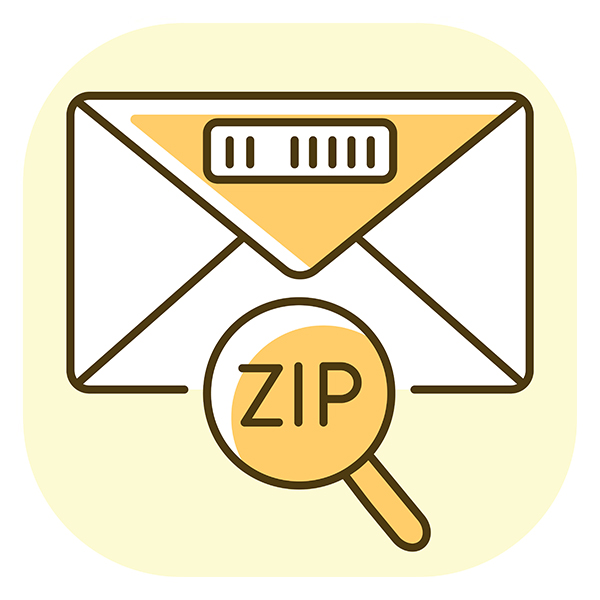 パスワード付き ZIP ファイル